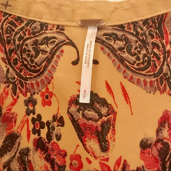 Free People Bella Printed Tunic Dress S Paisley - Picture 7 of 8